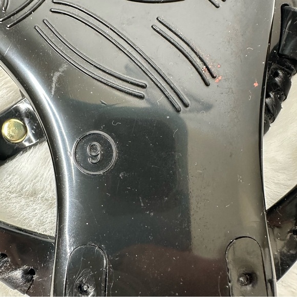 Jack Rogers Black Georgica Jelly Sandals Size 9 - Picture 4 of 4